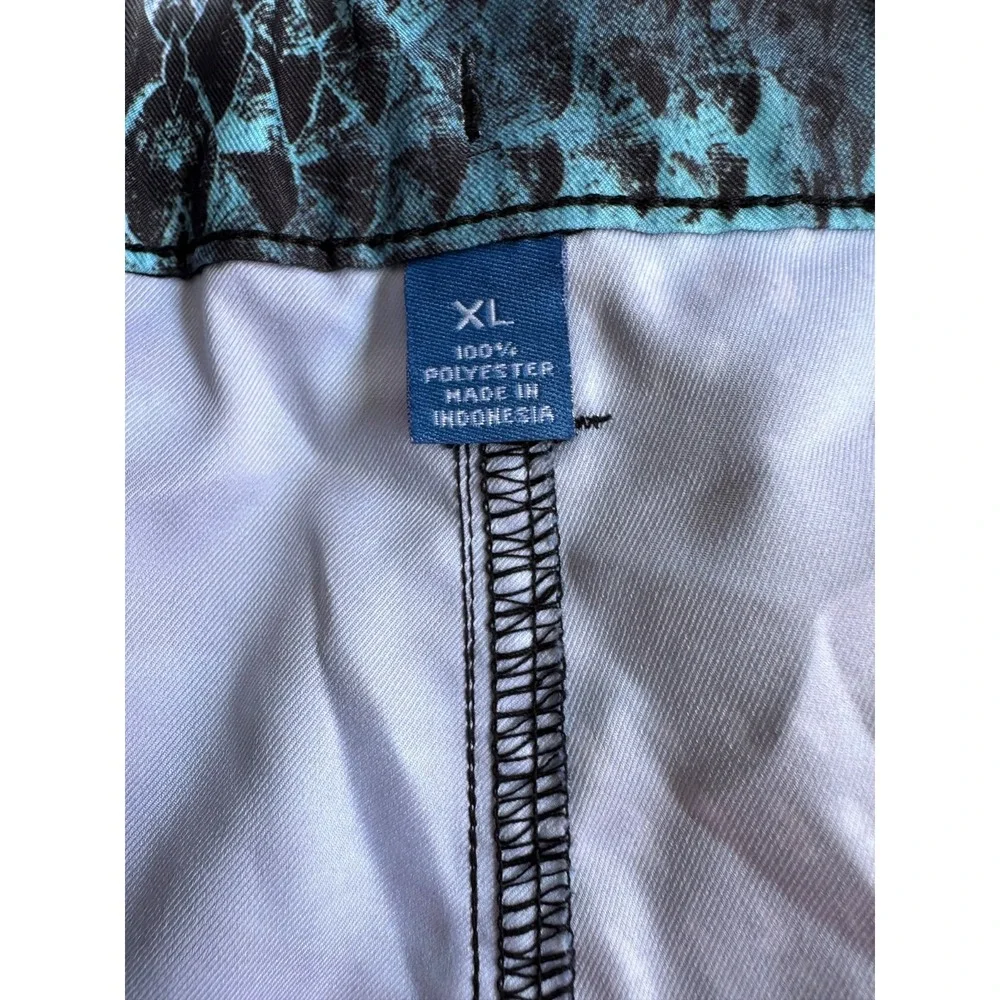 Reel‎ Legend Board Shorts Mens XL Blue White Swim Trunks Pockets Adjustable Surf